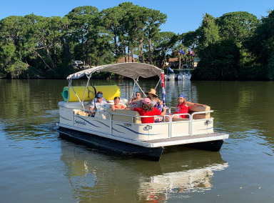 Pontoon boat rentals